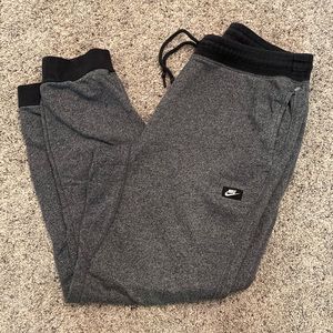 Nike speckled gray sweatpant joggers size Large